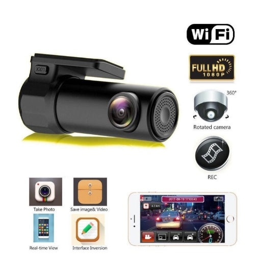 Mini WIFI Car DVR Camera Auto Camcorder Wireless DVR APP Monitor Car Black Box